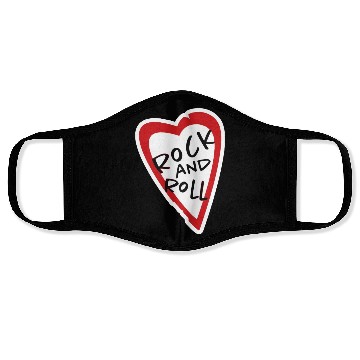 Discover Rock and roll Lover Face Masks