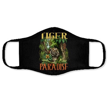 Discover Tiger Paradise Jungle for a Tiger lovers Face Masks