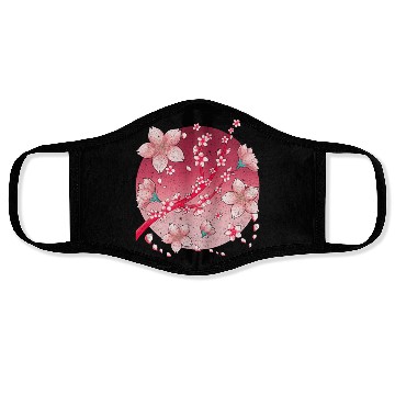 Discover Japanese culture sakura gift cherry blossoms Face Masks