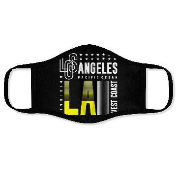 Discover Los Angeles LA West Coast Face Masks