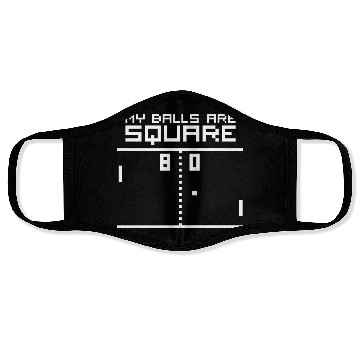 Discover My Balls Are Square Retro Computer Geek Face Masks