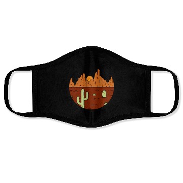 Discover Arizonna Grand canyon state 1912 sunset land Face Masks