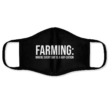 Discover Farm, Farmer, Farmer Gift, Farming, Funny Face Masks