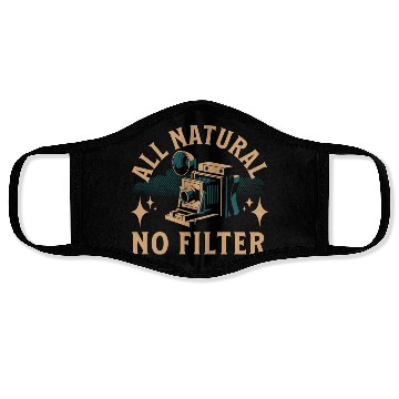 Discover All Natural No Filter Vintage Camera Face Masks