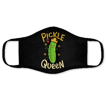 Discover Pickle Queen Vegan Funny Cucumber Vegetable Face Masks