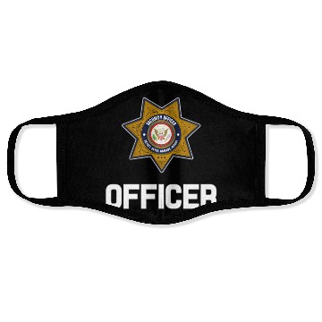 Discover Security Officer Enforcement Badge Police Guards U Face Masks