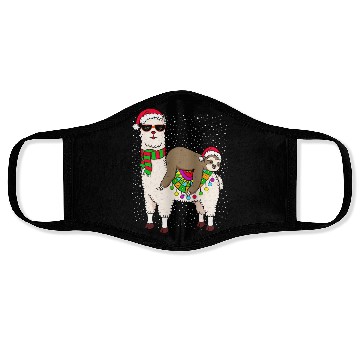 Discover Sloth Riding Llama Sloth Face Masks