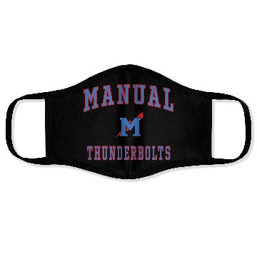 Discover Manual High School Thunderbolts Face Masks