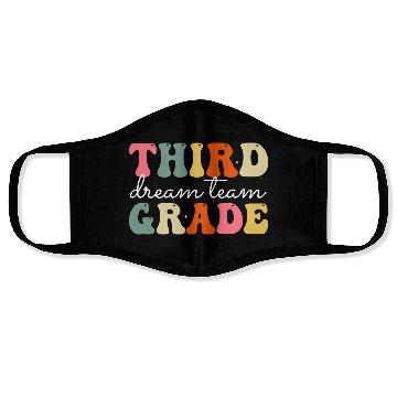 Discover Third Grade Dream Team Back To School Face Masks