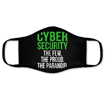 Discover Cyber Security Computer It Tech Software Programme Face Masks