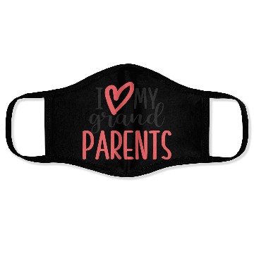 Discover I love my grandparents Face Masks