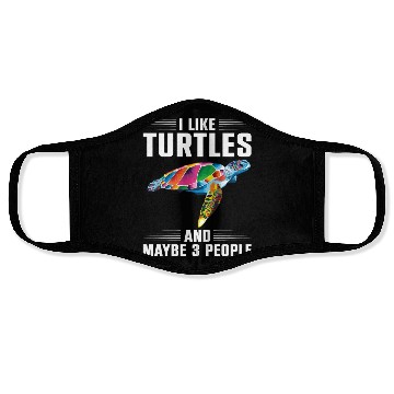 Discover Sea Turtle Tortoise I Like Turtles Face Masks