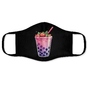 Discover Boba Tea Design - Bubble Tea Face Masks