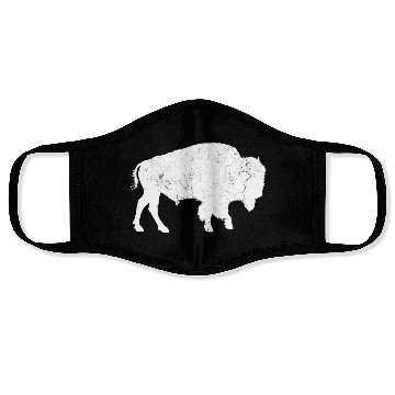 Discover Distressed Buffalo Bison Animal Face Masks