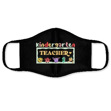 Discover FUNNY KINDERGARTEN TEACHER Face Masks