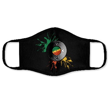 Discover Rastafarian flag and vinyl record. Face Masks