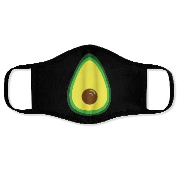 Discover Avocado Vector Design Face Masks