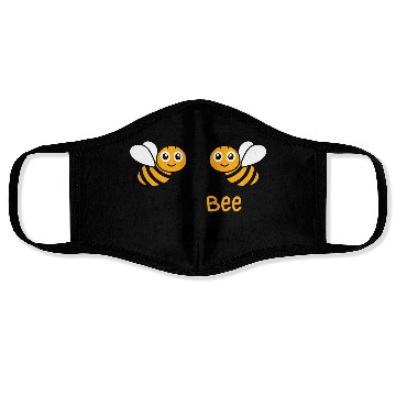 Discover Bee Lovers Honey Bee Face Masks, Let's Bee Friends