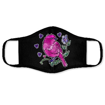 Discover Fuchsia Pink Bird Face Masks
