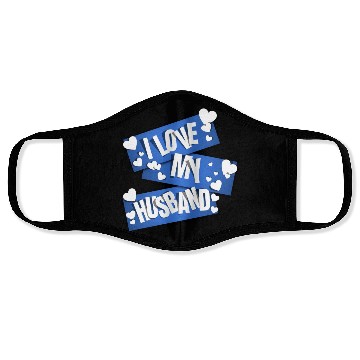 Discover I Love My Husband Face Masks