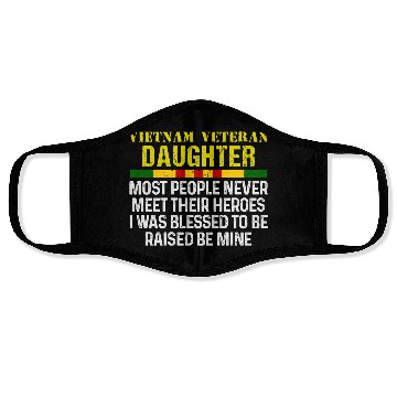 Discover US Army Vietnam Veteran Daughter Face Masks