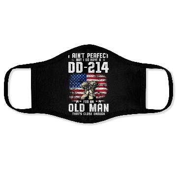 Discover US Army DD-214 American Flag Face Masks