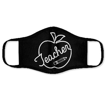 Discover Teacher Apple Face Masks