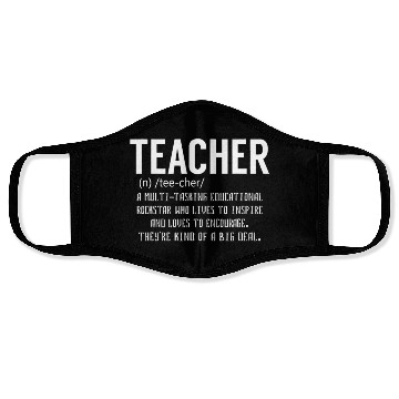 Discover Teacher Definition - Teacher Appreciation Face Masks