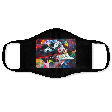 Discover Moonshot Surreal Space Fantasy Face Masks