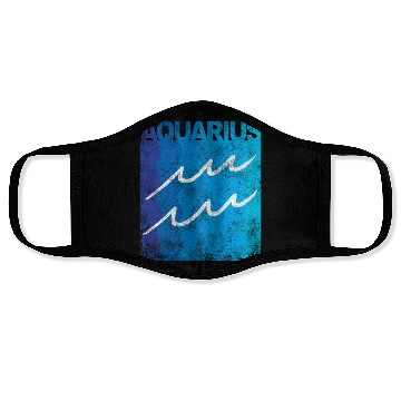 Discover Zodiac Symbol Sign Aquarius Face Masks