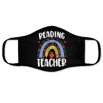 Discover Reading Teacher Face Masks