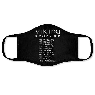 Discover Viking World Tour Face Masks