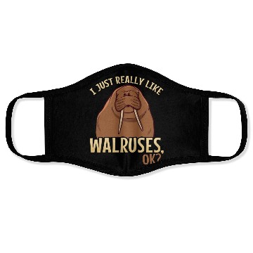 Discover Walrus Walruses Walrus Lover Face Masks