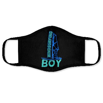 Discover Windsurfing Boy Face Masks