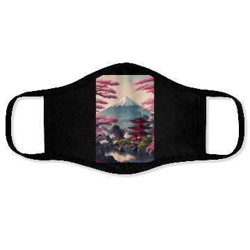 Discover Asia Landscape Serene Mount Fuji Face Masks