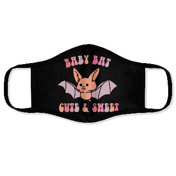 Discover baby bat cute and sweet Face Masks