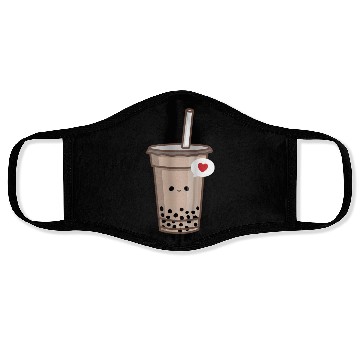 Discover Kawaii Bubble Tea Love Boba Tea Face Masks