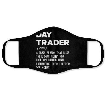 Discover Day Trader funny definition Face Masks