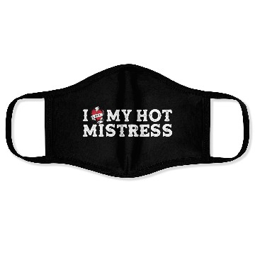 Discover I Love My Hot Mistress - I Heart My Mistress Face Masks