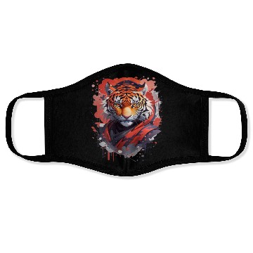 Discover Ninja Tiger Print Face Masks