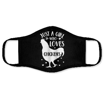Discover Just A Who Loves Chickens Chicken Farmer Face Masks