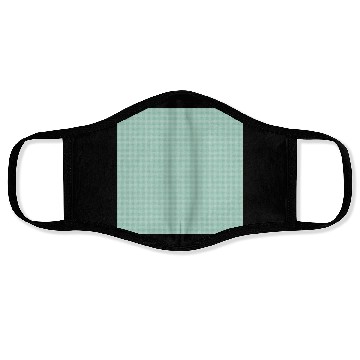 Discover Retro Checkered Pattern Teal Face Masks