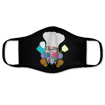 Discover Chef Gnome cooking baking kitchen utensils fairy Face Masks