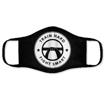Discover Train hard fight smart Face Masks