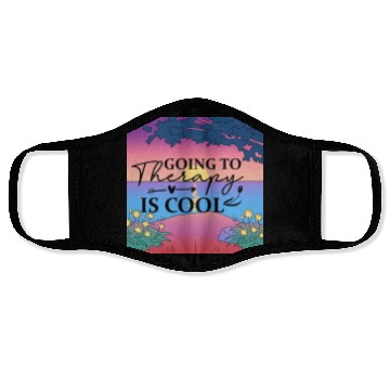 Discover Going to Therapy is Cool: Normalize Mental Health Face Masks