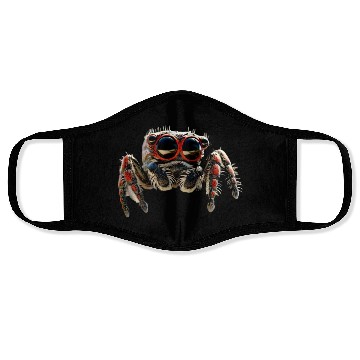 Discover Spider Regal Jumping Spider Tarantula Arachnophile Face Masks