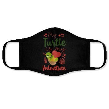 Discover Sea Turtle Tortoise Valentines Day Face Masks