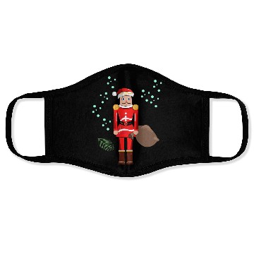 Discover Santa Nutcracker Christmas Face Masks
