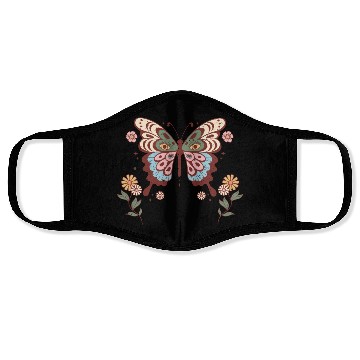 Discover Boho Butterfly Flower Face Masks