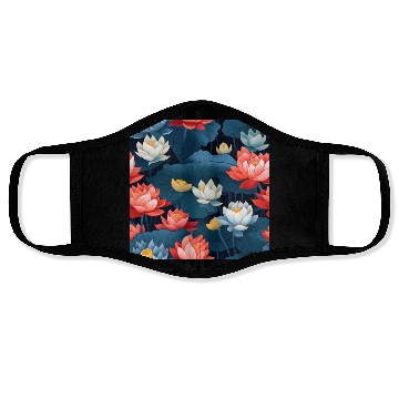 Discover Serenity Blooms: Timeless Lotus Pattern Face Masks